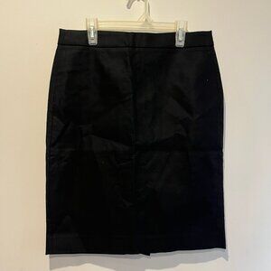 J Crew Size 2 Black Pencil Skirt